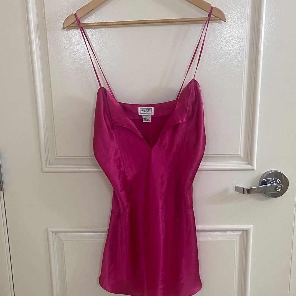 Jennifer Moore Fuchsia Satin nightgown medium